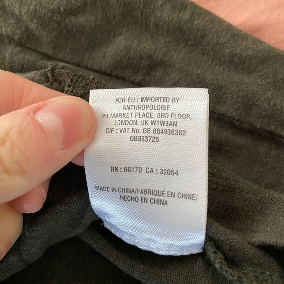 Meadow Rue Anthropologie Boho Womens Size Small Top, Lace Back, Roll Tab Sleeves - Picture 6 of 8